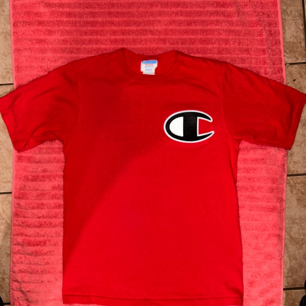 Champion Kids' Bold Red Short Sleeve Tee
